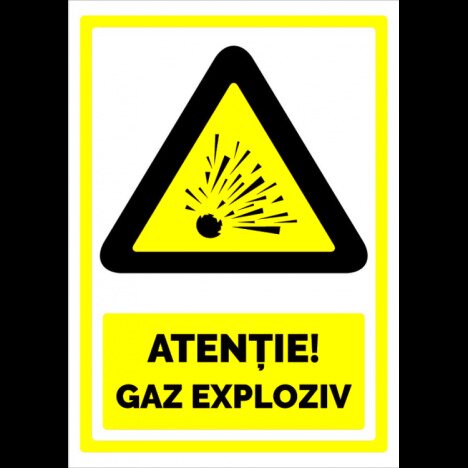 Semn pentru gaz exploziv